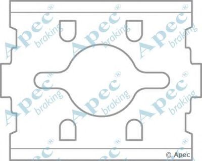 APEC BRAKING kit592 -  Комплектующие, тормозные колодки